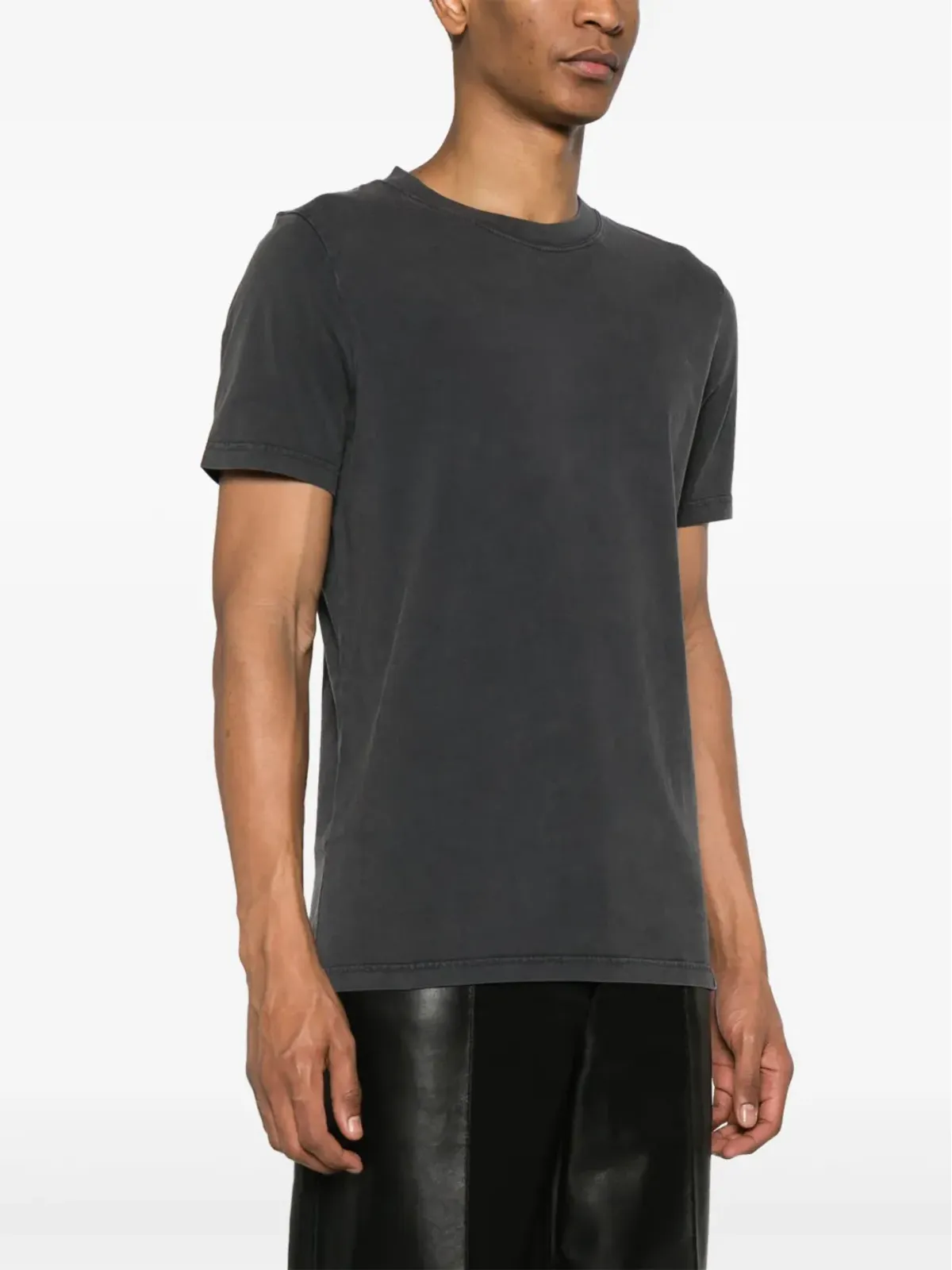 Courrèges クルーネック コットンTシャツ - グレー - 画像3