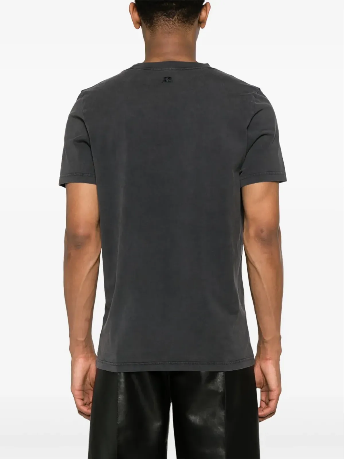 Courrèges クルーネック コットンTシャツ - グレー - 画像4