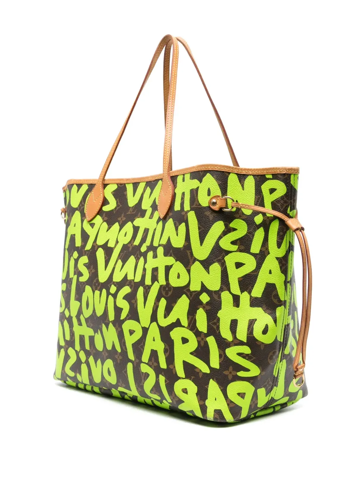 Louis Vuitton ビンテージ 2019年 x Stephen Sprouse グラフィティプリント トートバッグ - グリーン - 画像2