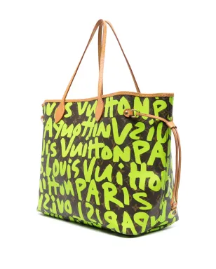 Louis Vuitton ビンテージ 2019年 x Stephen Sprouse グラフィティプリント トートバッグ - グリーン - サムネイル2