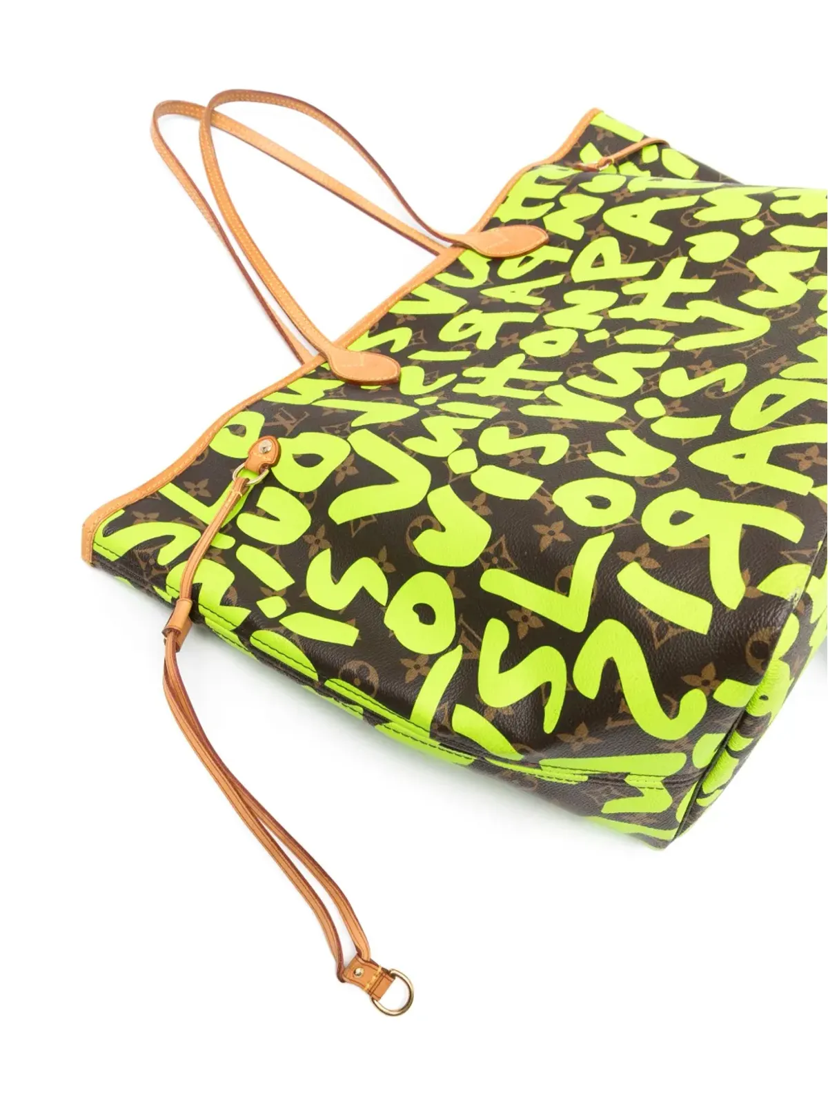 Louis Vuitton ビンテージ 2019年 x Stephen Sprouse グラフィティプリント トートバッグ - グリーン - 画像3