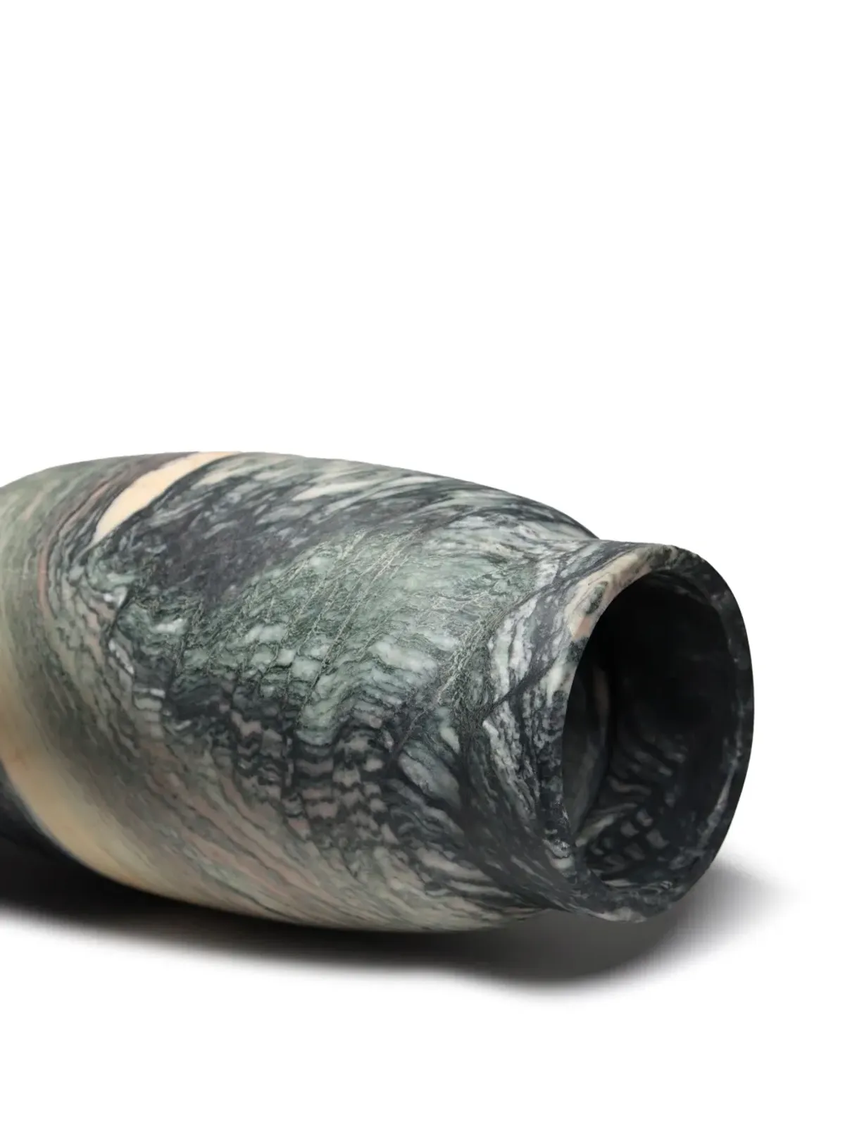 Editions Milano Stone marble vase - Green - 画像2