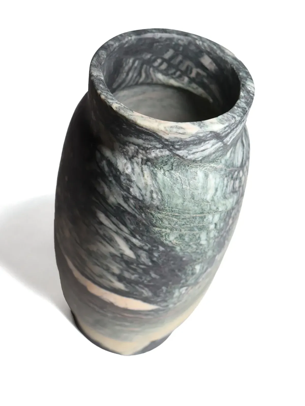 Editions Milano Stone marble vase - Green - 画像3