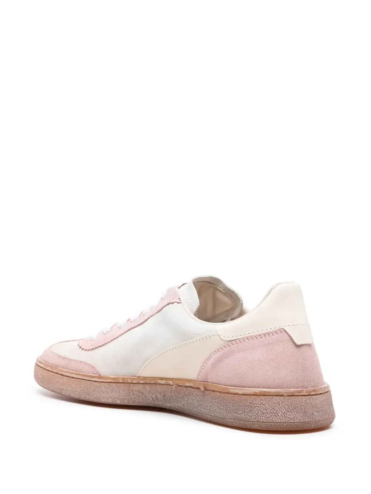 Moma panelled suede sneakers - White - 画像3