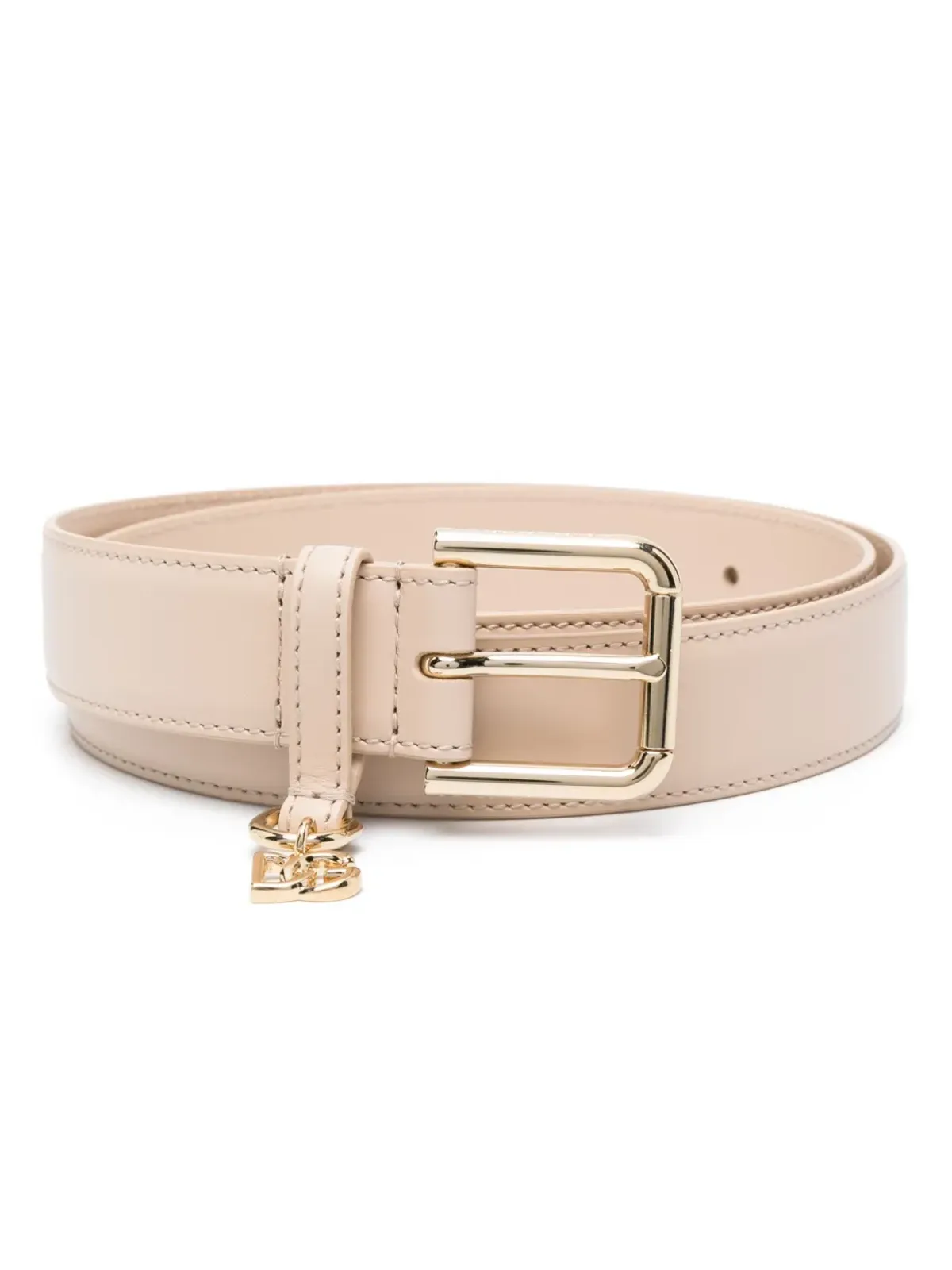 Dolce & Gabbana ロゴチャーム レザーベルト - 画像1