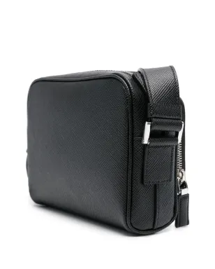 Prada エナメルロゴ メッセンジャーバッグ ブラック - サムネイル3