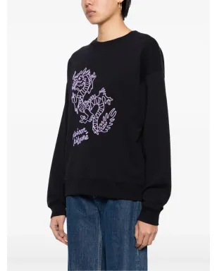 Maison Kitsuné 中国ドラゴン コットン スウェットシャツ - ブラック - サムネイル3