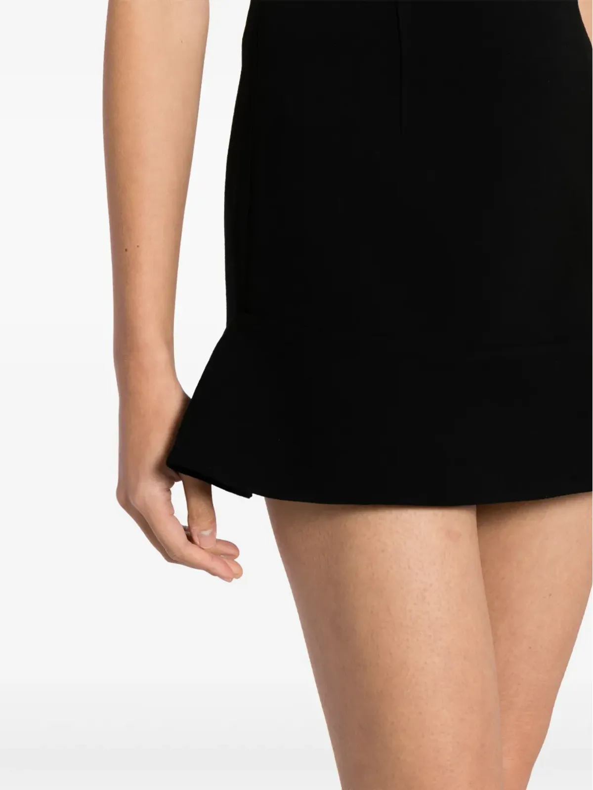 Kimhekim peplum-hem knitted miniskirt - Black - 画像5