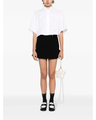 Kimhekim peplum-hem knitted miniskirt - Black - サムネイル2