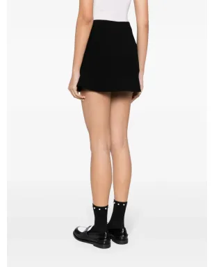 Kimhekim peplum-hem knitted miniskirt - Black - サムネイル4