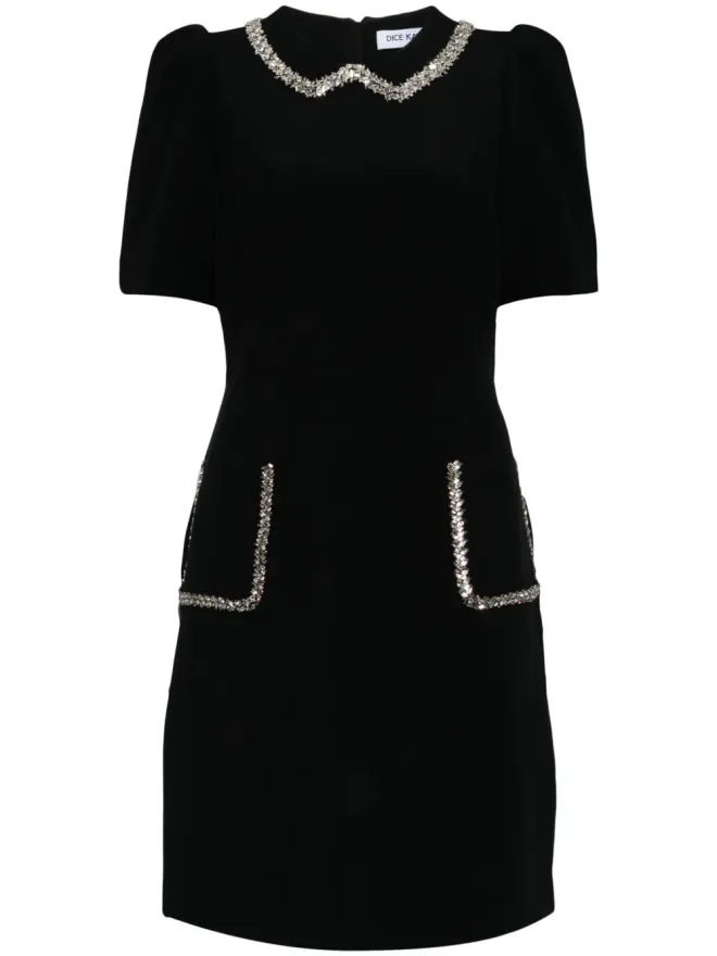 Dice Kayek Dice Kayek クリスタル装飾ミニドレス（ブラック）の商品画像