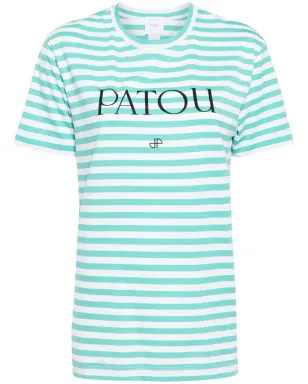 Patou ストライプ ロゴプリント Tシャツ - サムネイル1
