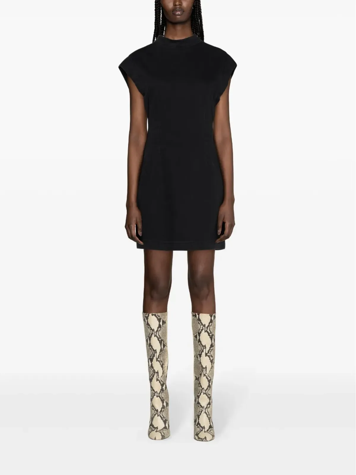 ISABEL MARANT ニーナ ツイル ミニドレス - ブラック - 画像2