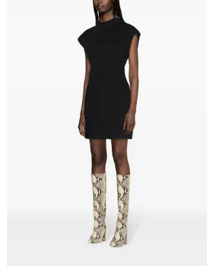 ISABEL MARANT ニーナ ツイル ミニドレス - ブラック - サムネイル3