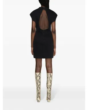ISABEL MARANT ニーナ ツイル ミニドレス - ブラック - サムネイル4