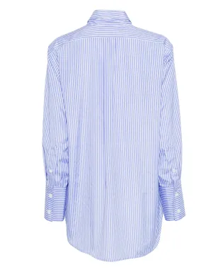 Kimhekim striped pussy-bow shirt - Blue - サムネイル2