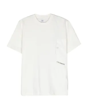 C.P. Company Kids チェストポケット付きコットンTシャツ - White - サムネイル1