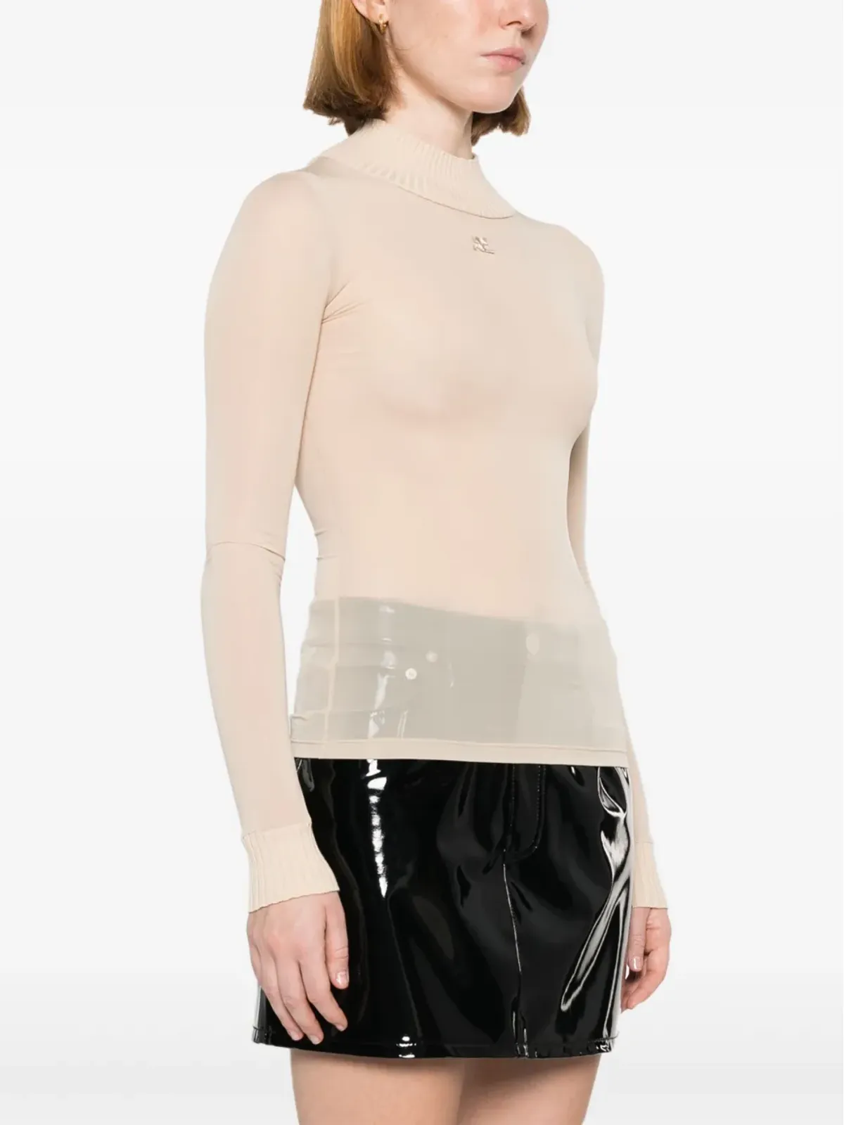 Courrèges Reedition メッシュトップ - ニュートラルカラー - 画像3