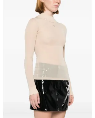 Courrèges Reedition メッシュトップ - ニュートラルカラー - サムネイル3