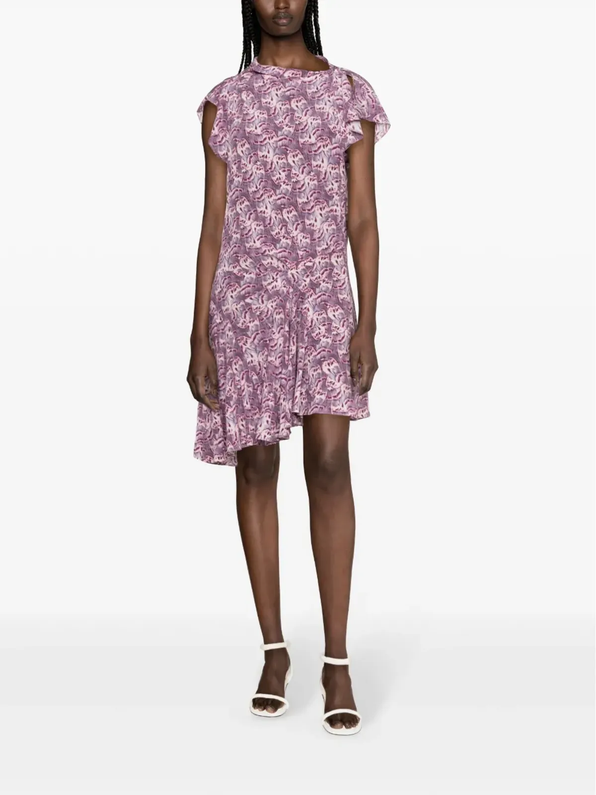 ISABEL MARANT Viona フローラルプリント ミディドレス - パープル - 画像2