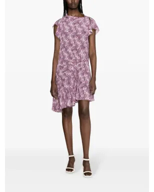 ISABEL MARANT Viona フローラルプリント ミディドレス - パープル - サムネイル2