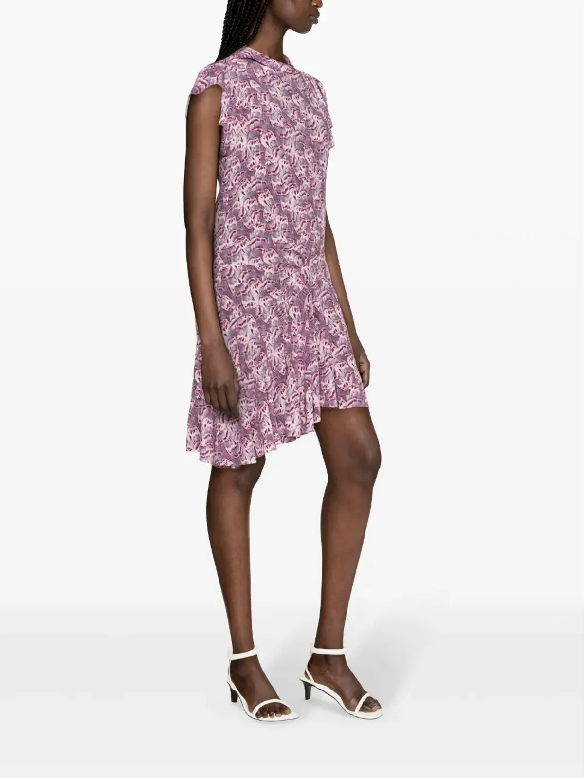 ISABEL MARANT Viona フローラルプリント ミディドレス - パープル - 画像3