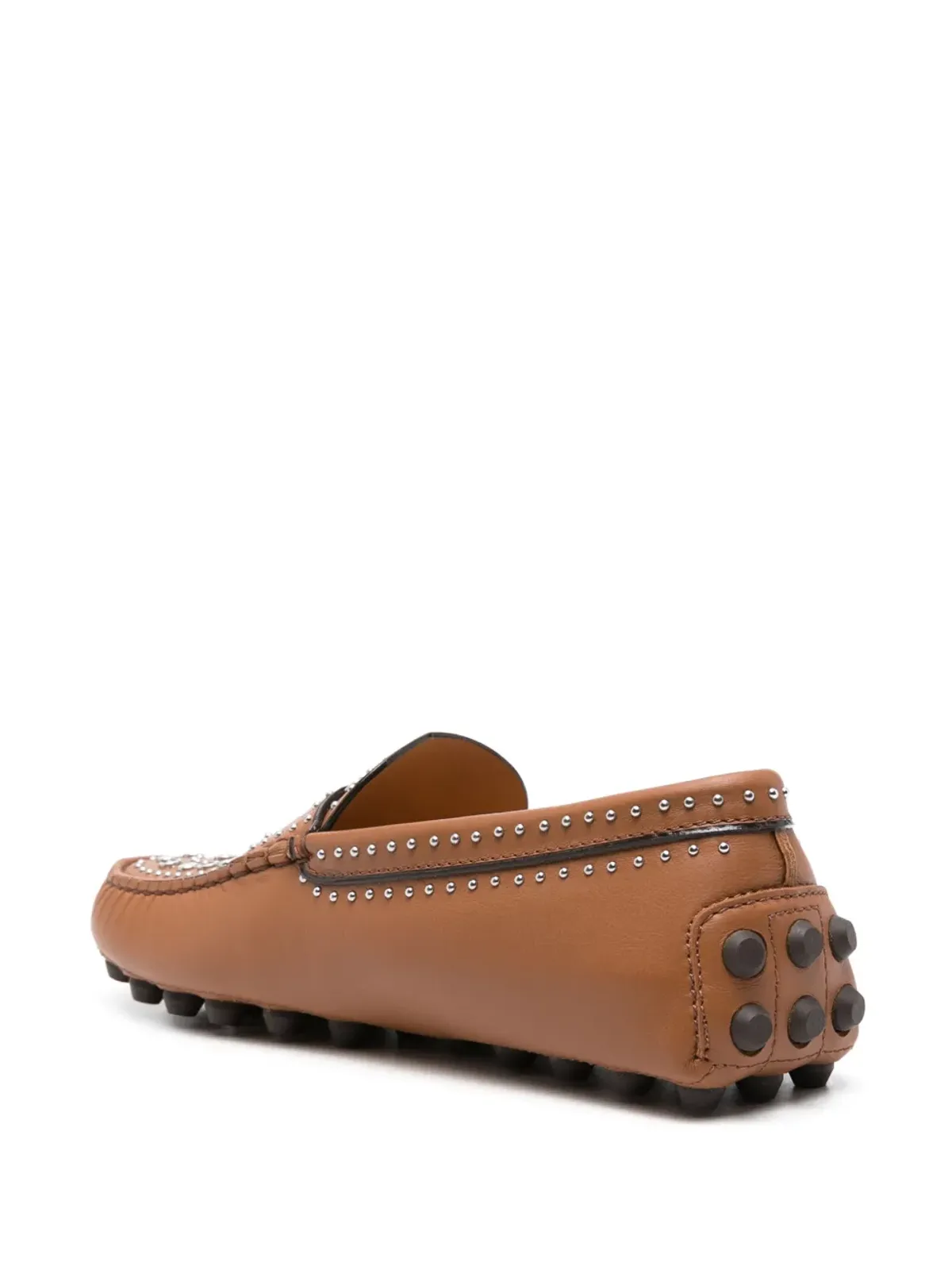 Tod's スタッズ装飾ローファー - ブラウン - 画像3