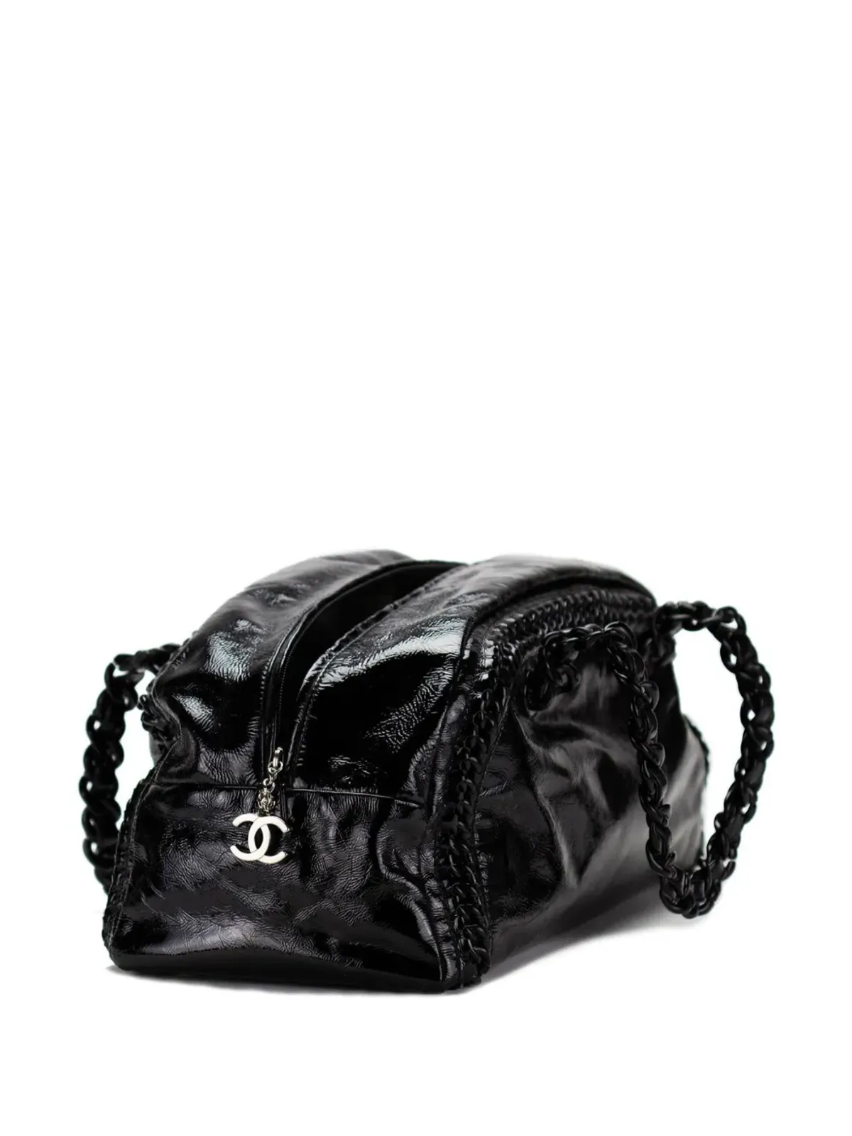CHANEL ビンテージ 2008 XL Luxe Ligne ダッフルバッグ - ブラック - 画像2