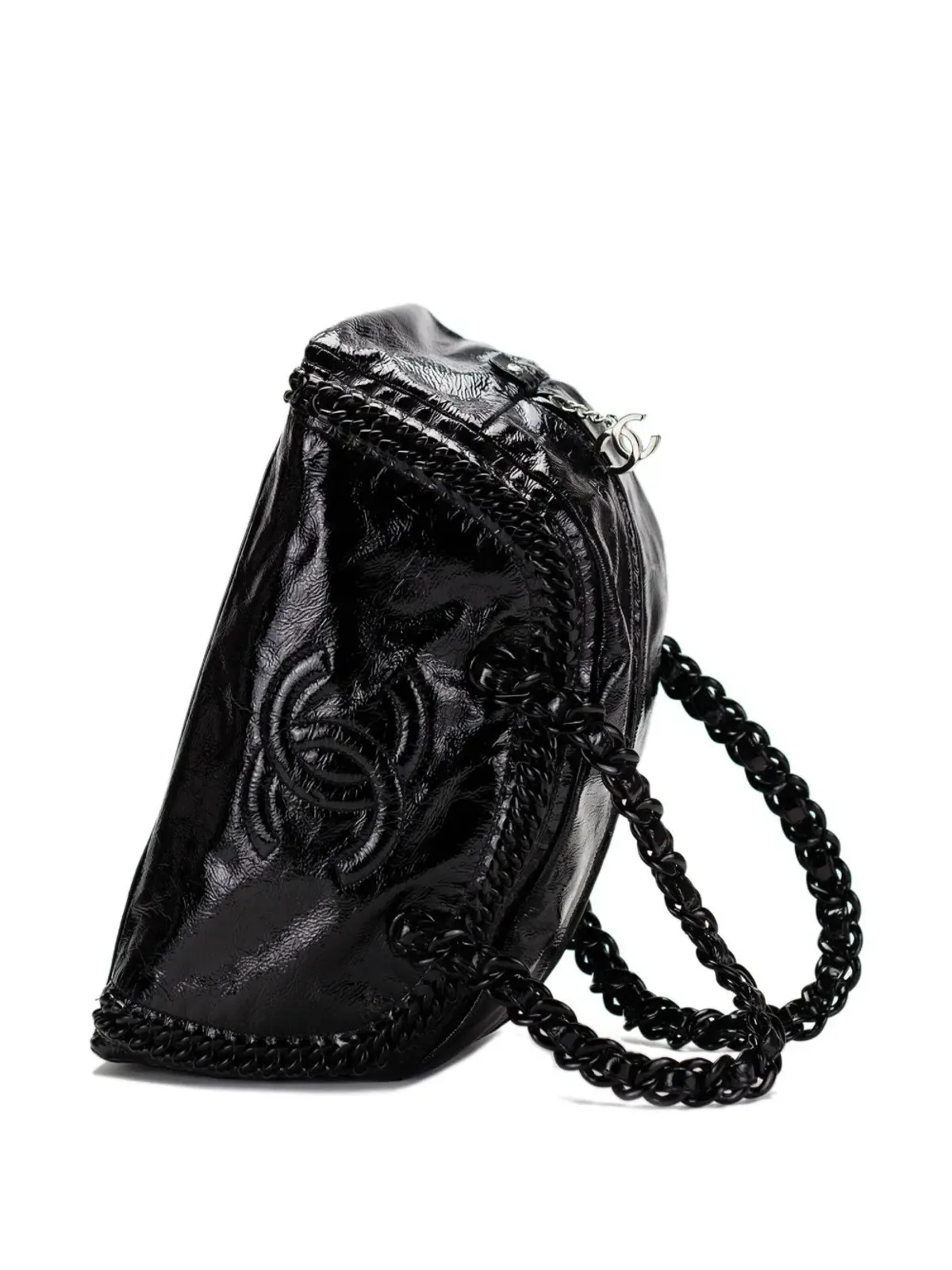 CHANEL ビンテージ 2008 XL Luxe Ligne ダッフルバッグ - ブラック - 画像3