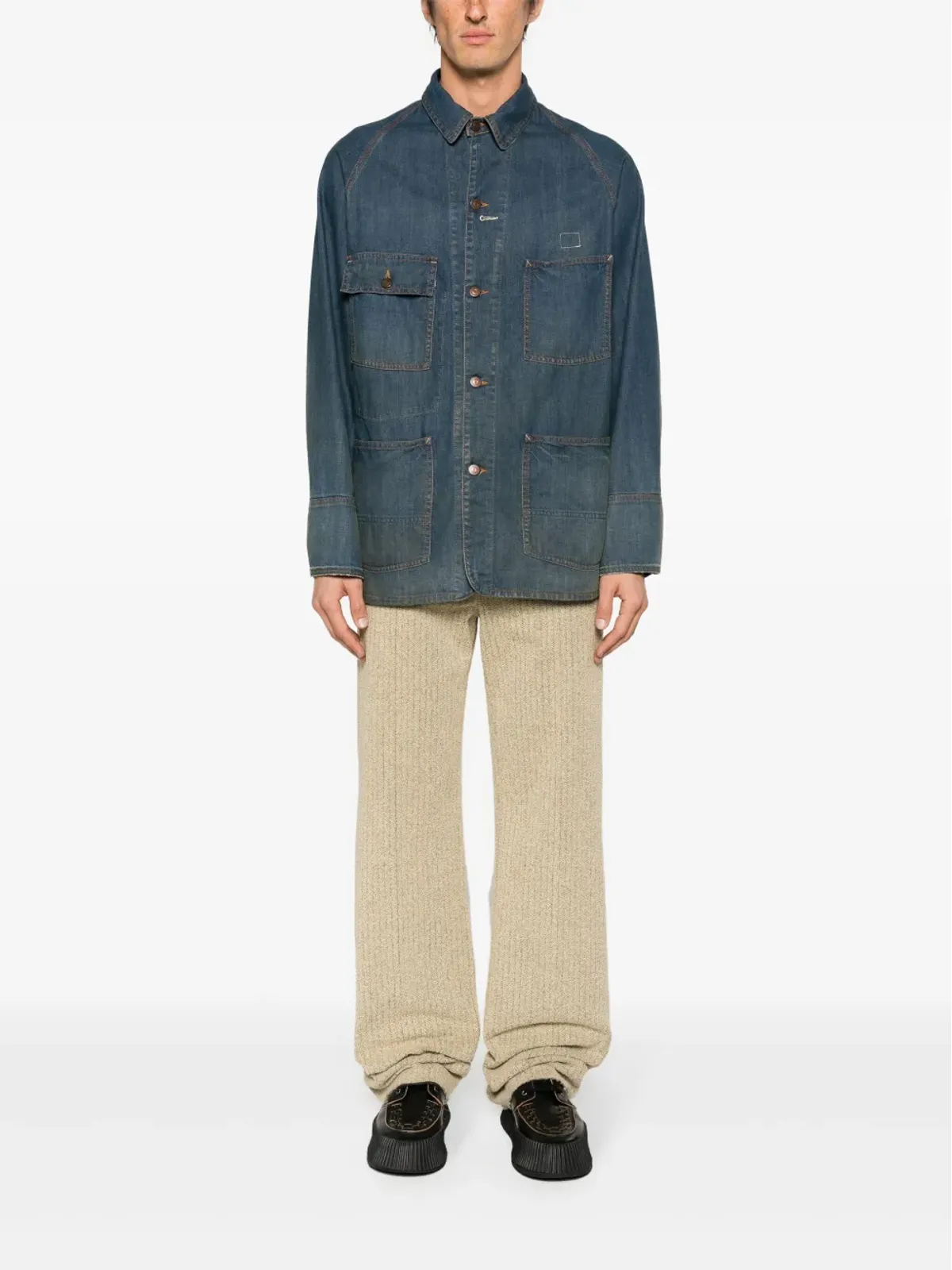 Maison Margiela デニムジャケット（クラシックカラー）ブルー - 画像2