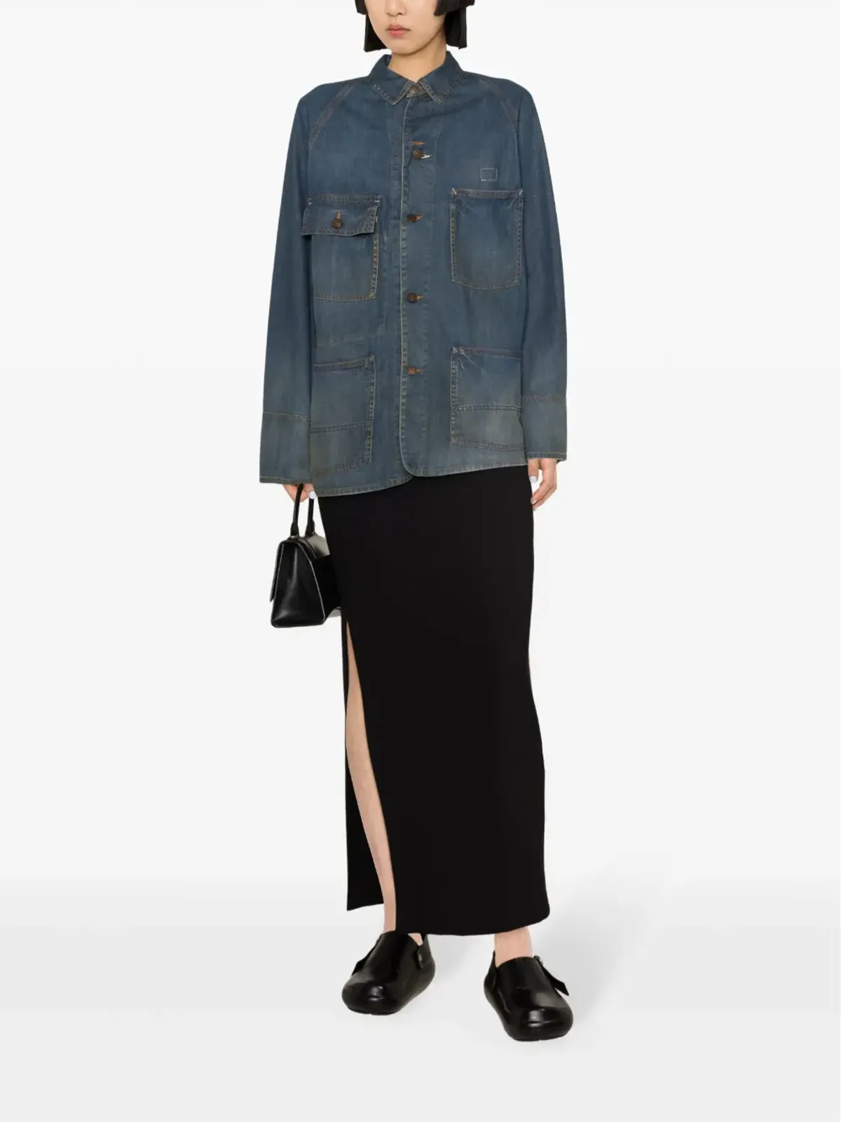 Maison Margiela デニムジャケット（クラシックカラー）ブルー - 画像3