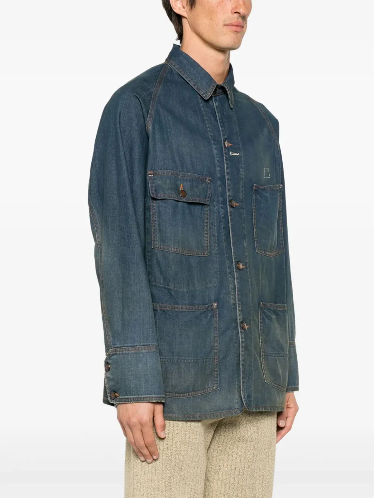 Maison Margiela デニムジャケット（クラシックカラー）ブルー - 画像4