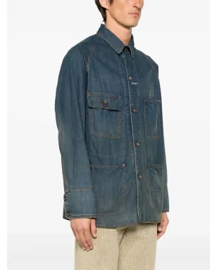 Maison Margiela デニムジャケット（クラシックカラー）ブルー - サムネイル4
