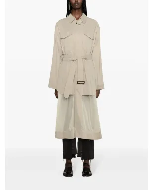 Maison Margiela ベルテッド・パネルド・トレンチコート - サムネイル2