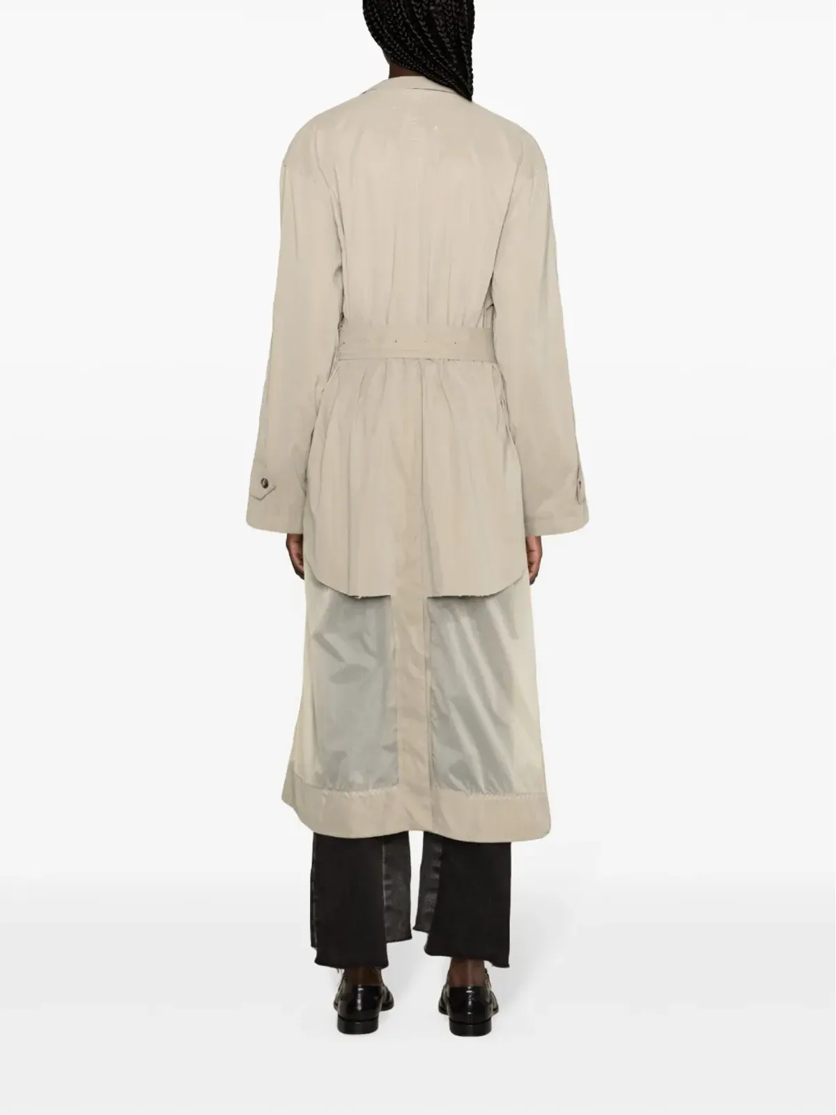 Maison Margiela ベルテッド・パネルド・トレンチコート - 画像4