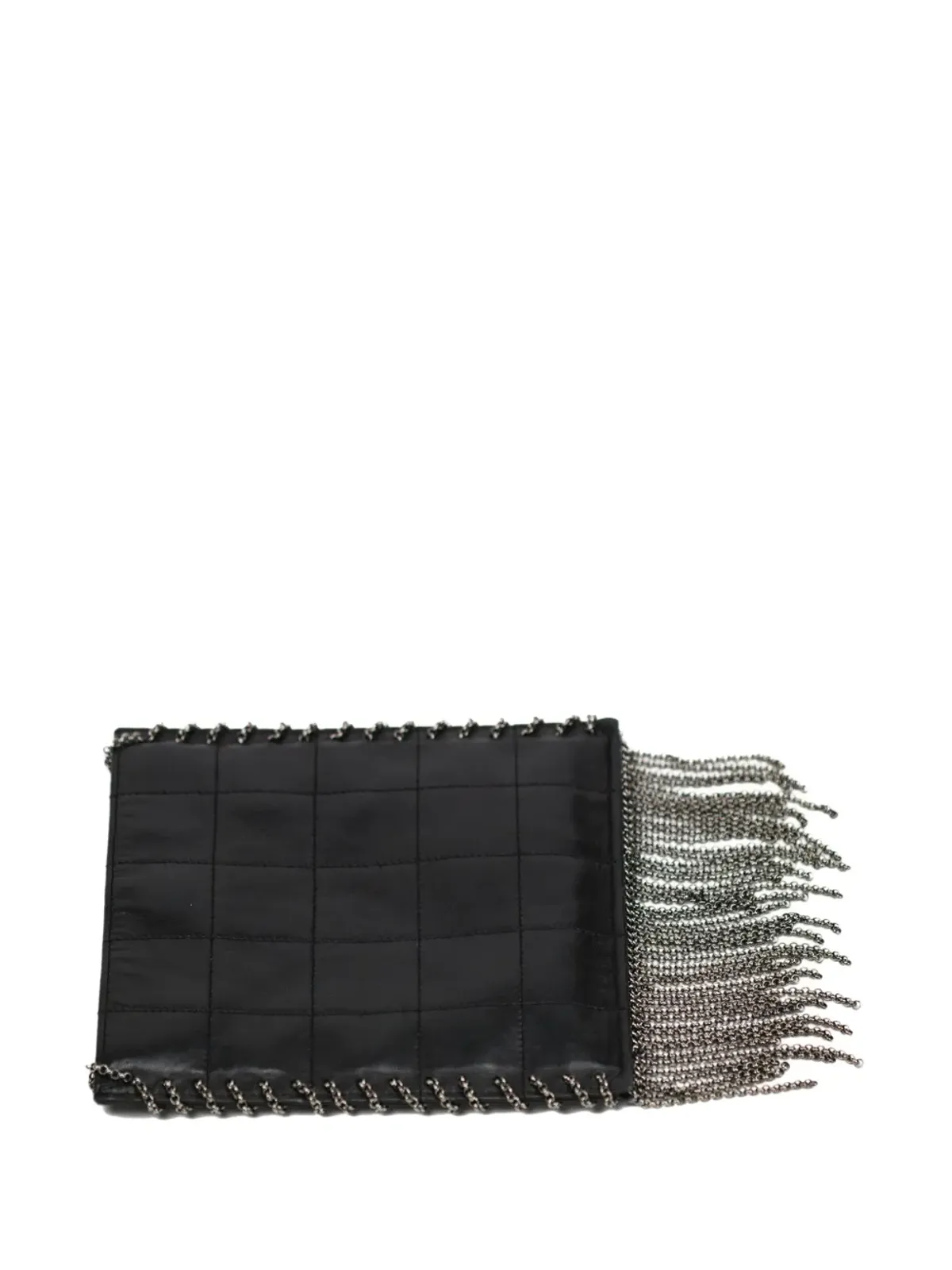 CHANEL Pre-Owned 2003年 チョコバー フリンジ付きクロスボディバッグ - ブラック - 画像5