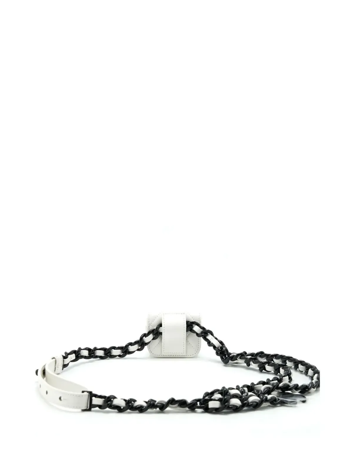 CHANEL ビンテージ 2020 ミニ クラシックフラップ ベルトバッグ - ホワイト - 画像2