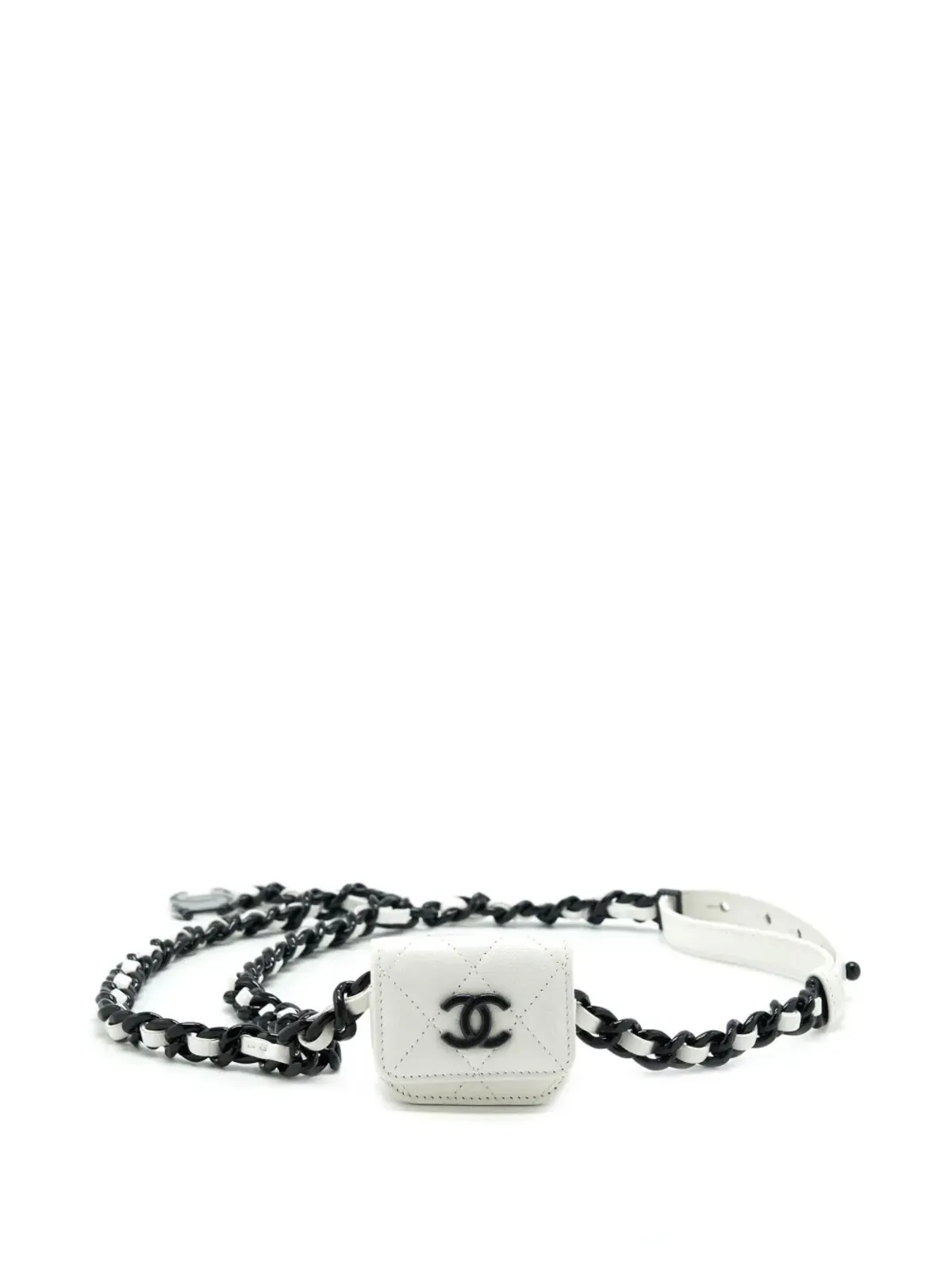 CHANEL ビンテージ 2020 ミニ クラシックフラップ ベルトバッグ - ホワイト - 画像3