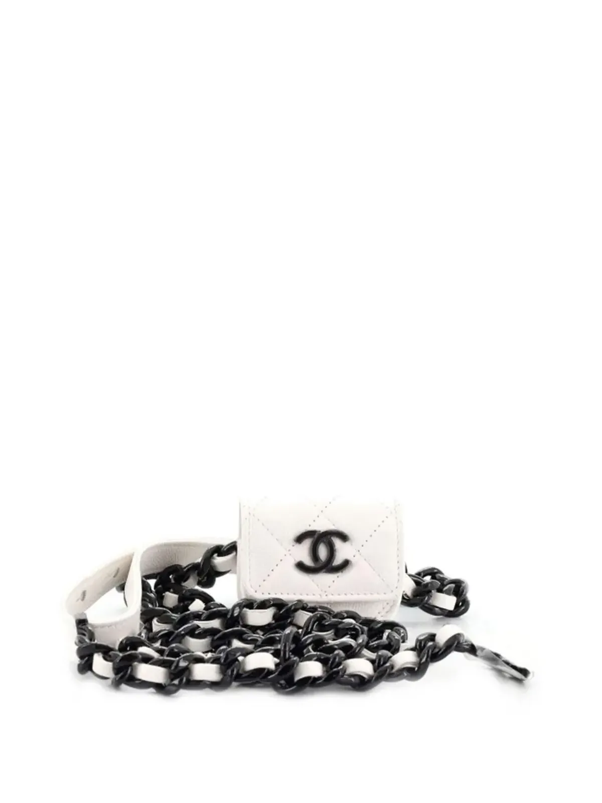 CHANEL ビンテージ 2020 ミニ クラシックフラップ ベルトバッグ - ホワイト - 画像4