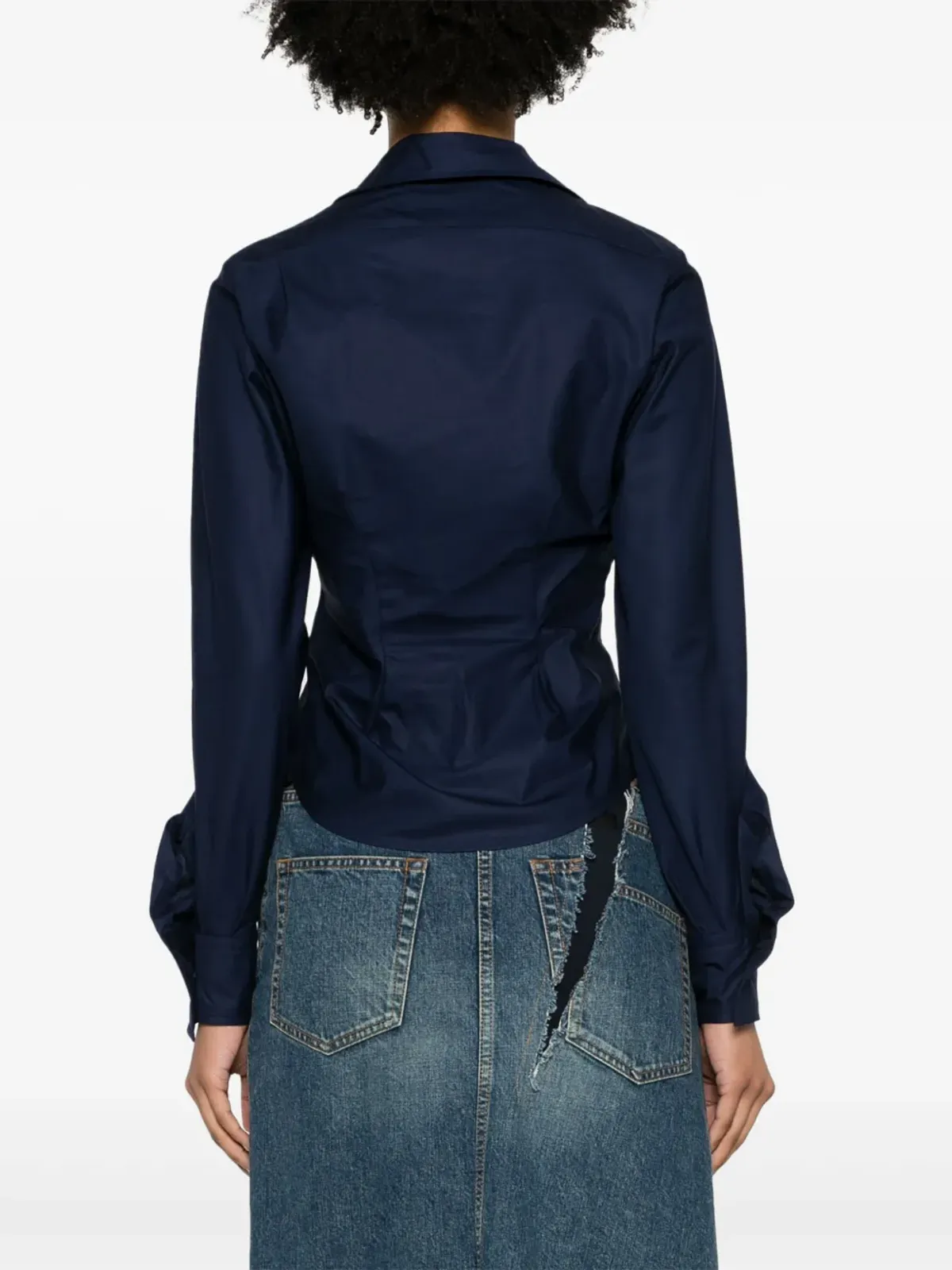 Vivienne Westwood ドランケンデニムシャツ - ブルー - 画像4