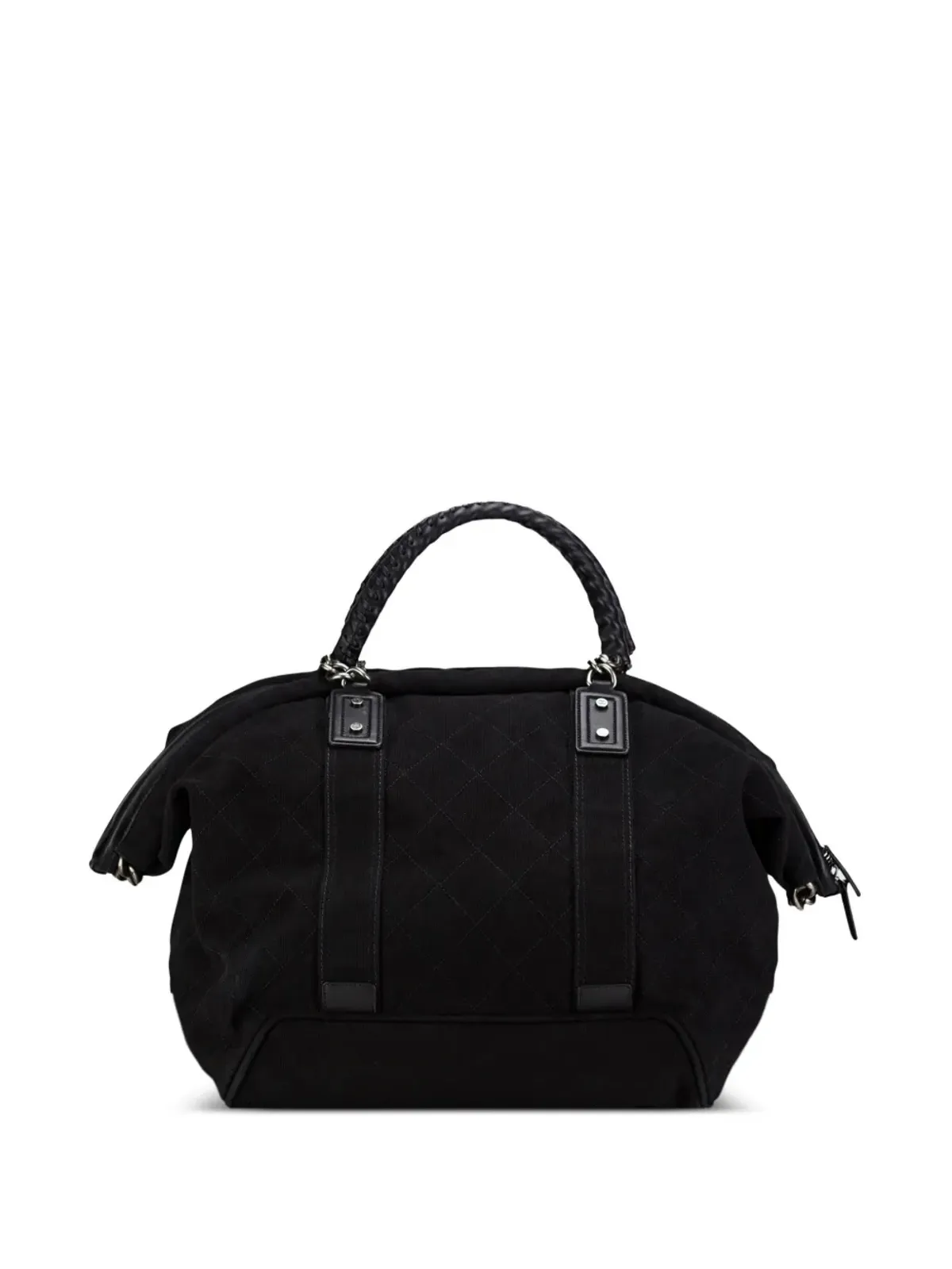 CHANEL ビンテージ 2015 ダイヤモンドキルト ダッフルバッグ - ブラック - 画像2