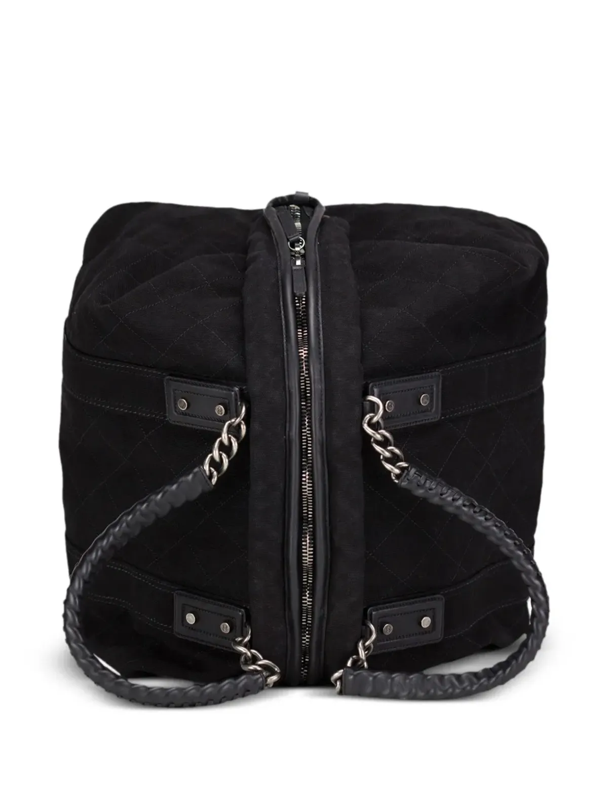 CHANEL ビンテージ 2015 ダイヤモンドキルト ダッフルバッグ - ブラック - 画像3