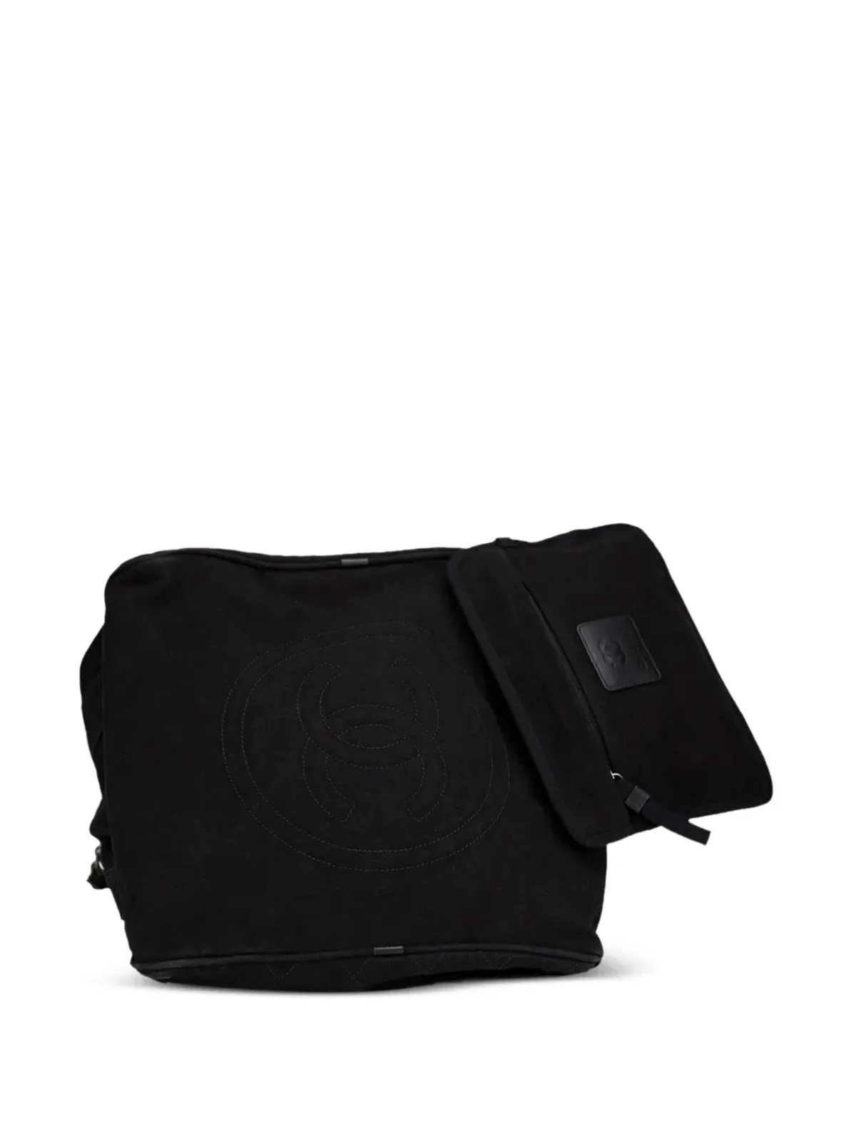 CHANEL ビンテージ 2015 ダイヤモンドキルト ダッフルバッグ - ブラック - 画像4