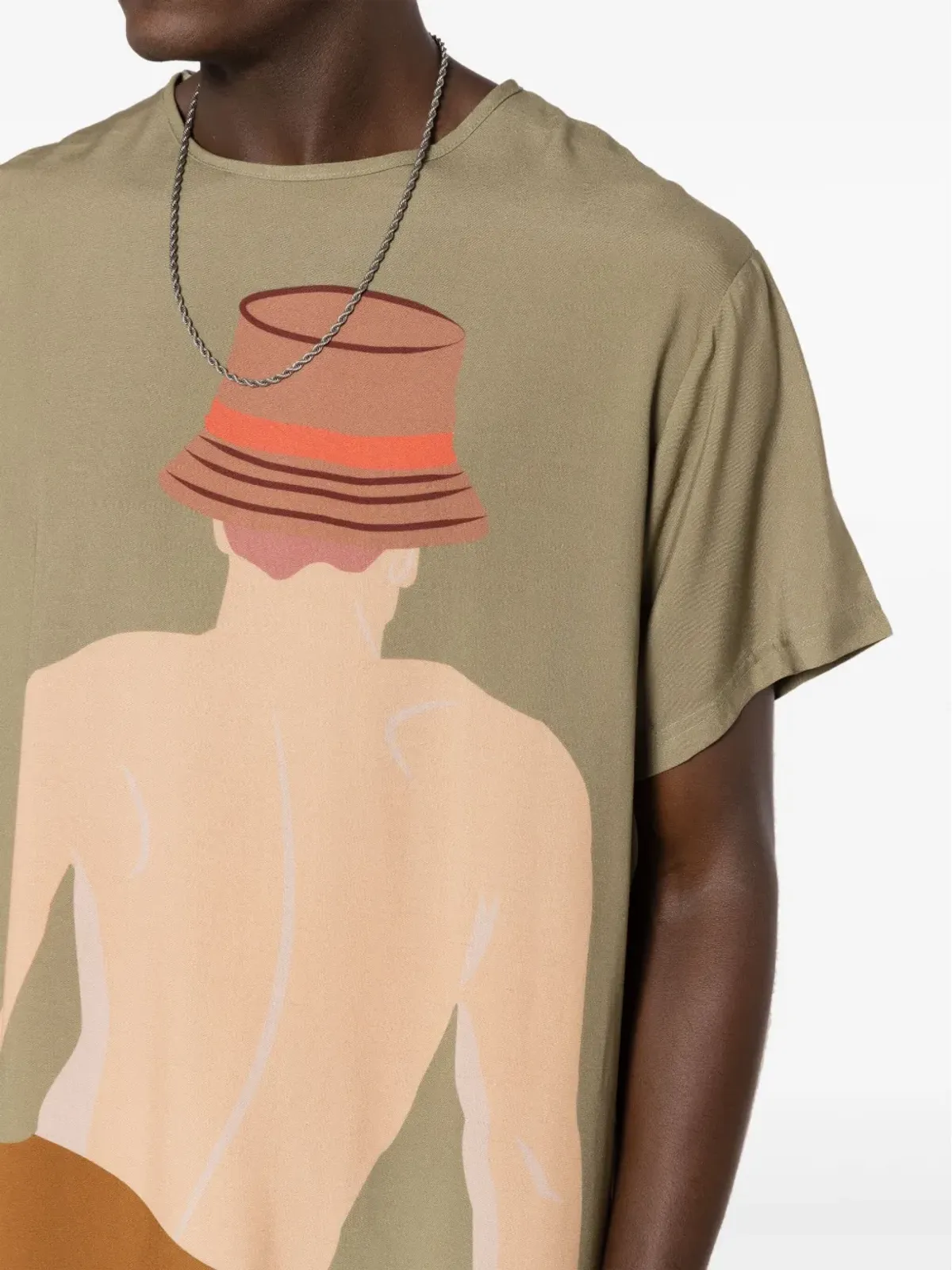 Amir Slama グラフィックプリント半袖Tシャツ - グリーン - 画像5