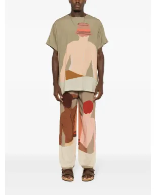 Amir Slama グラフィックプリント半袖Tシャツ - グリーン - サムネイル2