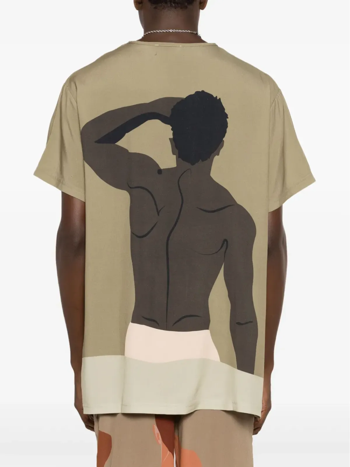 Amir Slama グラフィックプリント半袖Tシャツ - グリーン - 画像4