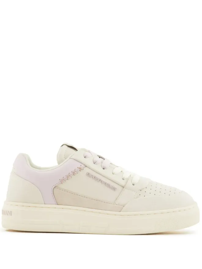 Emporio Armani Emporio Armani ASV レザー スニーカー ピンクの商品画像