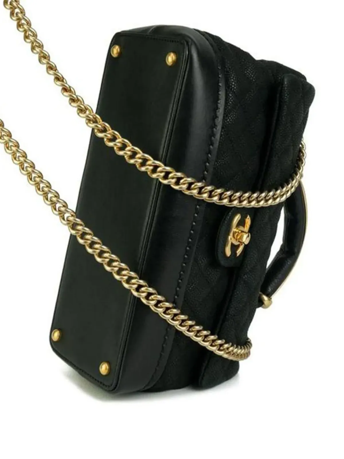 CHANEL ビンテージ 2013 クラシックフラップ ツーウェイバッグ - ブラック - 画像5