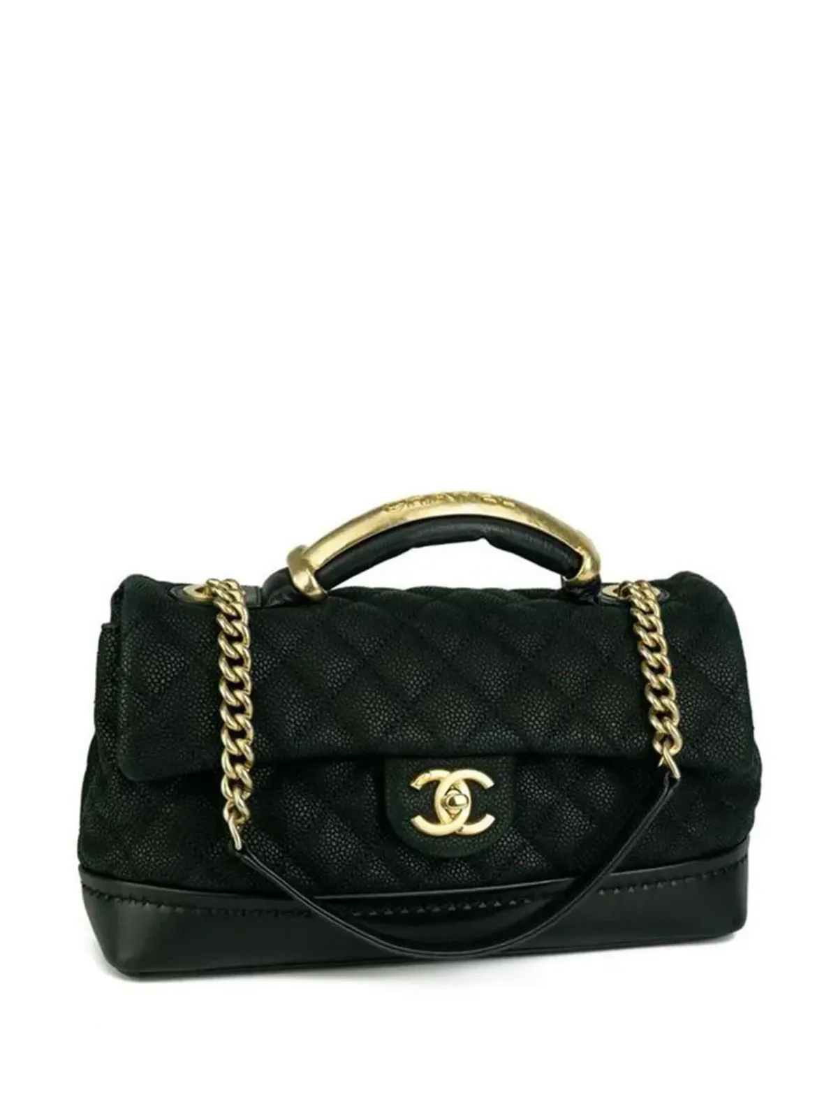 CHANEL ビンテージ 2013 クラシックフラップ ツーウェイバッグ - ブラック - 画像3