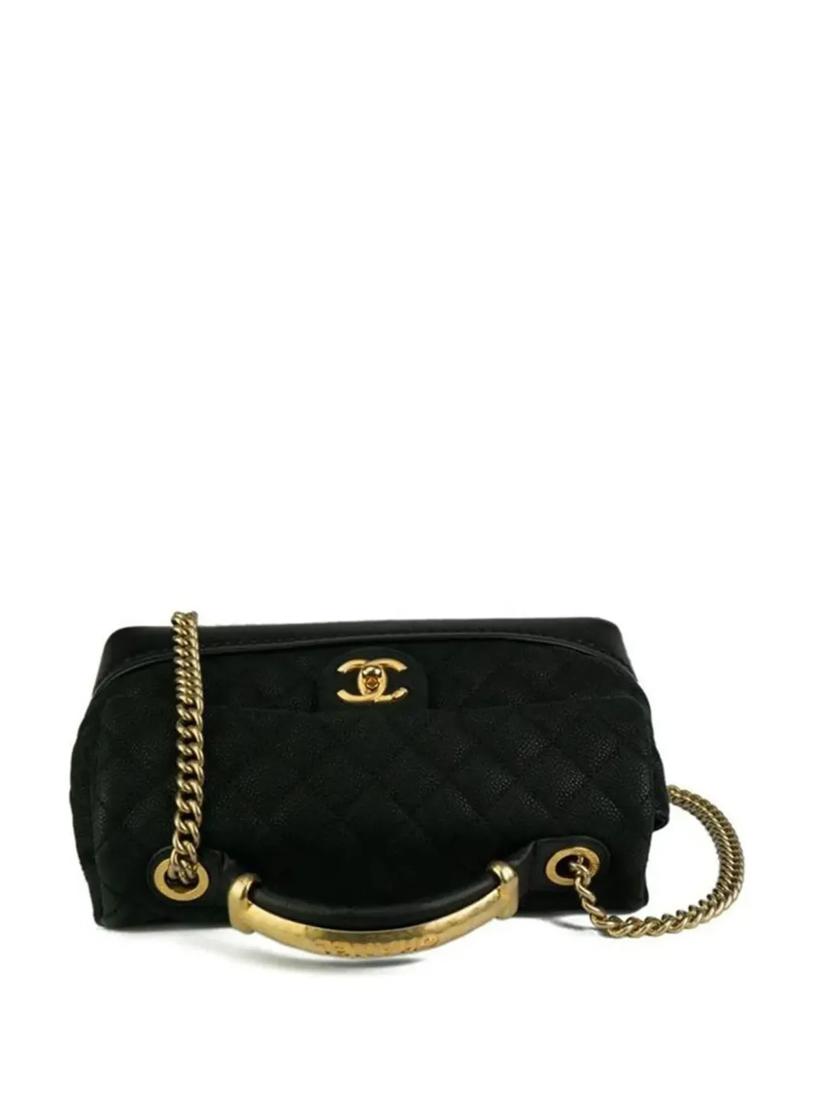 CHANEL ビンテージ 2013 クラシックフラップ ツーウェイバッグ - ブラック - 画像4